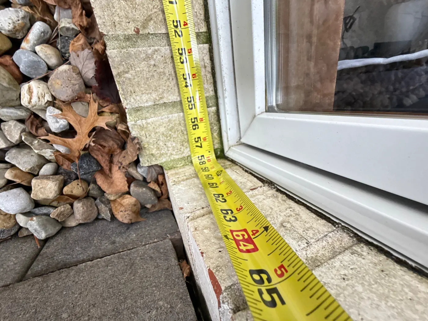 Storm-damaged window documented in Sedona